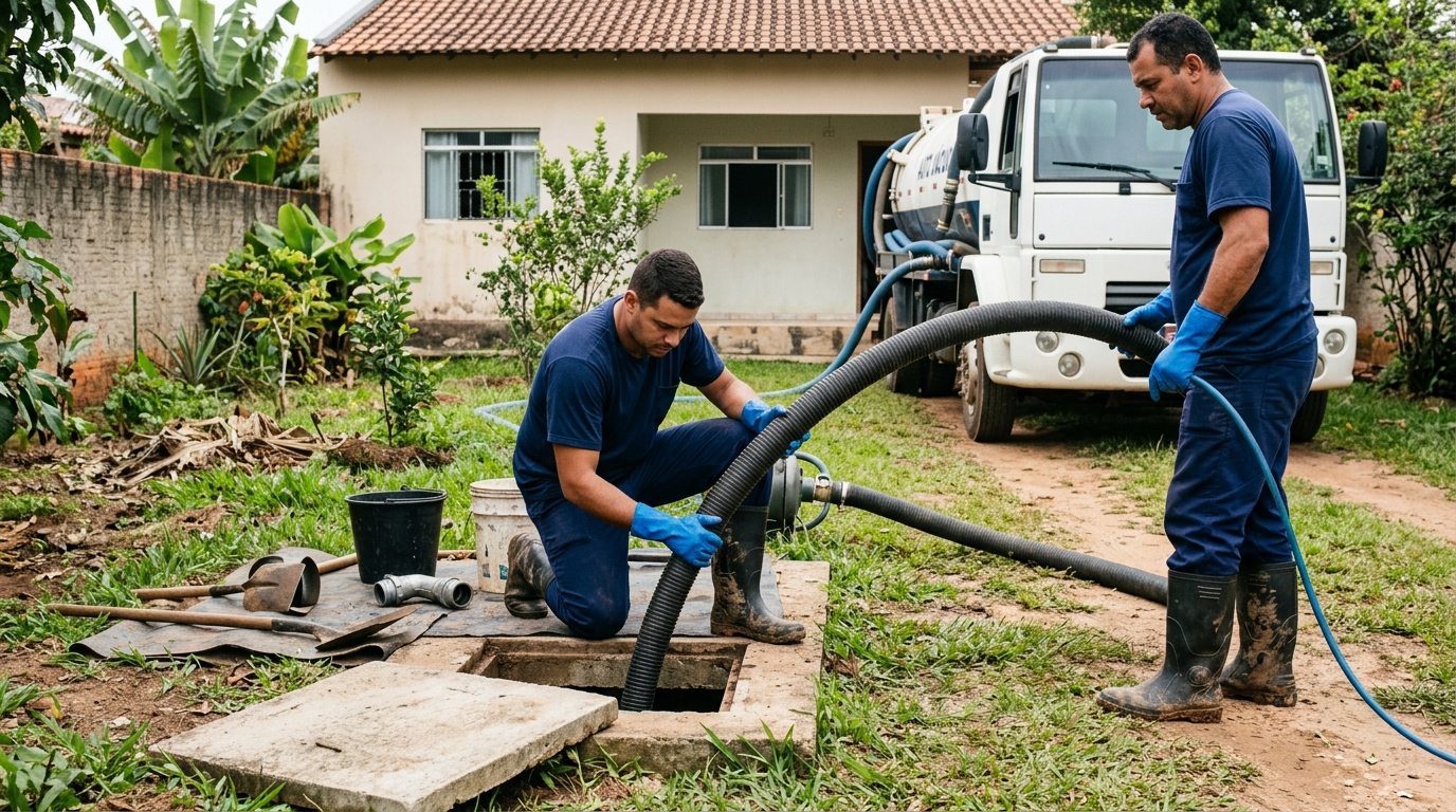 Sucção de Fossa em Montes Claros‑MG